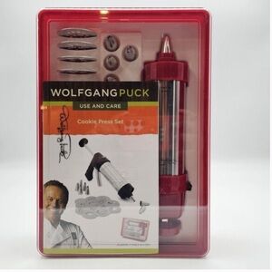 Wolfgang Puck 22 Cookie Press Set Holiday Easter Party Dessert Maker